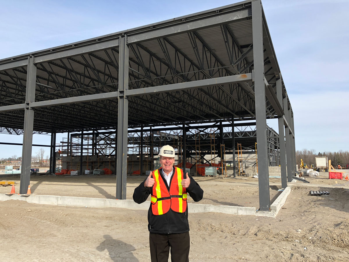 Bob Verwey approves construction of Owasco NEW RV Building